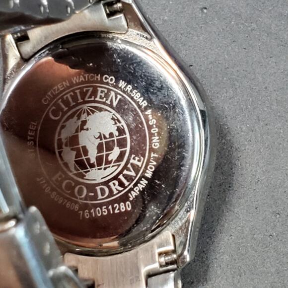 Citizen Women's FE1140-86X Silhouette Crystal Stainless Steel Watch Working - Picture 3 of 7